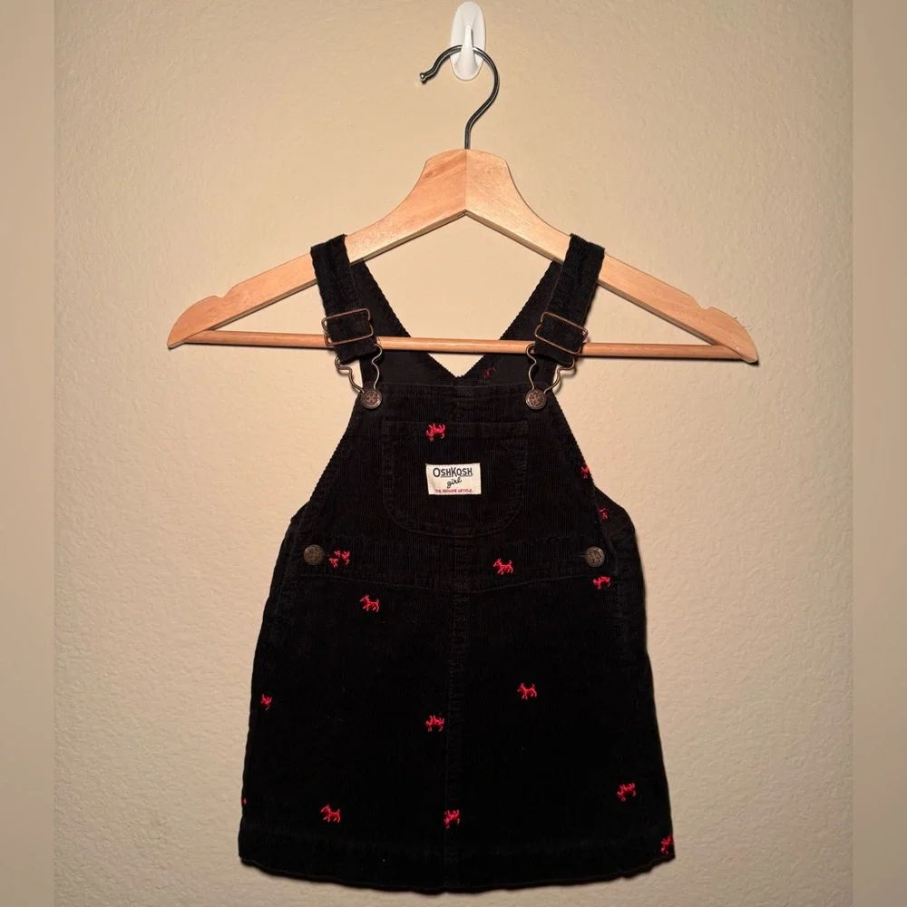 Oshkosh 24 months embroidered Scotty Puppies Corduroy Dress